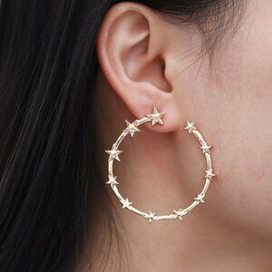 Stars Hoop Earrings